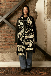 Bufanda Serpent and Fire Negra | DimeDarko