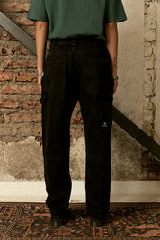 Pantalón Denim Carpenter Negro Mujer | more amor
