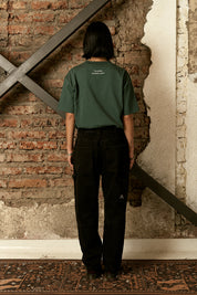 Pantalón Denim Carpenter Negro Mujer | more amor