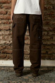 Pantalón Denim Carpenter Café Mujer | more amor
