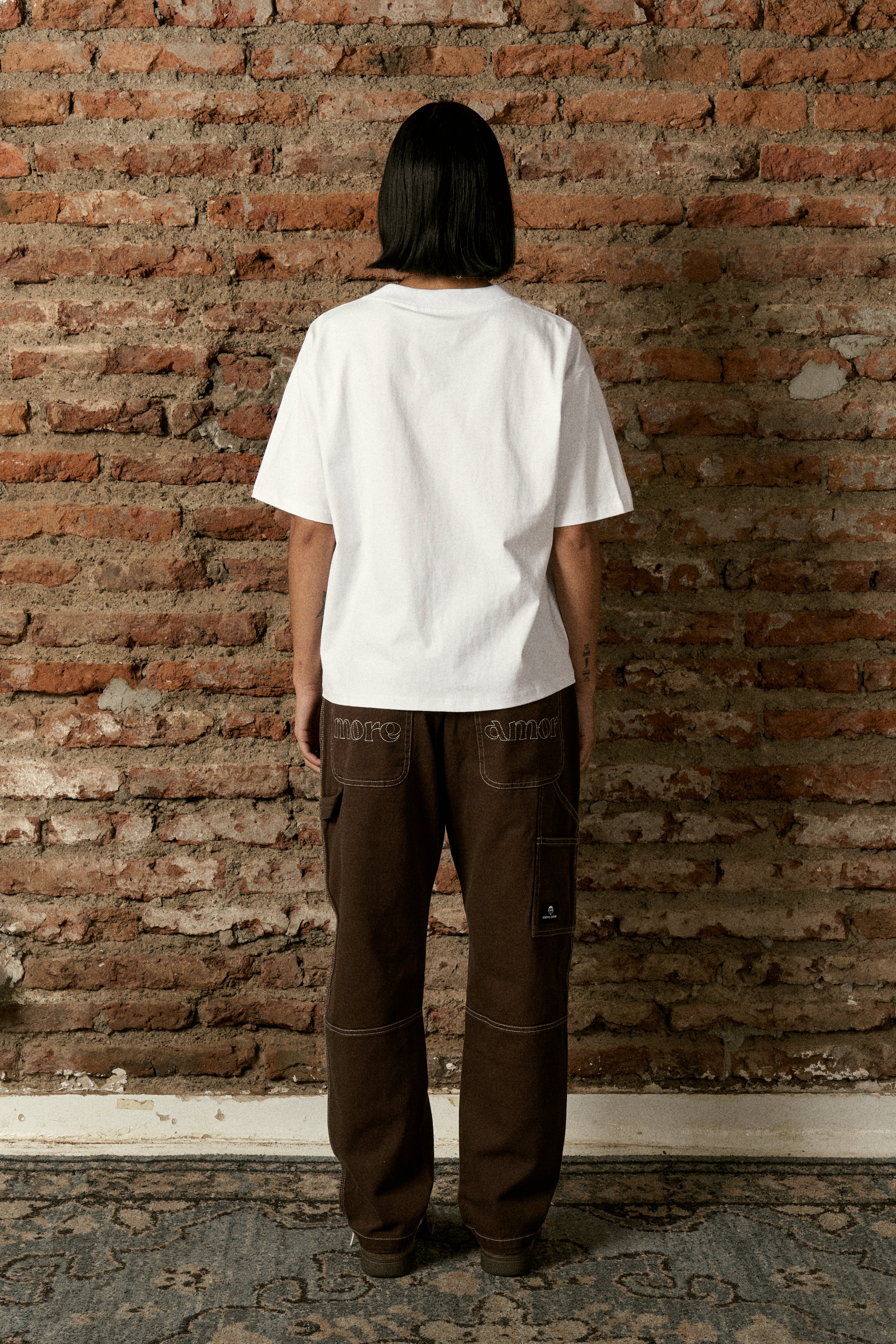 Pantalón Denim Carpenter Café Mujer | more amor