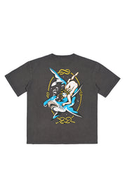 Polera Hammerhead Shark Gris Hombre | Jose Prieto