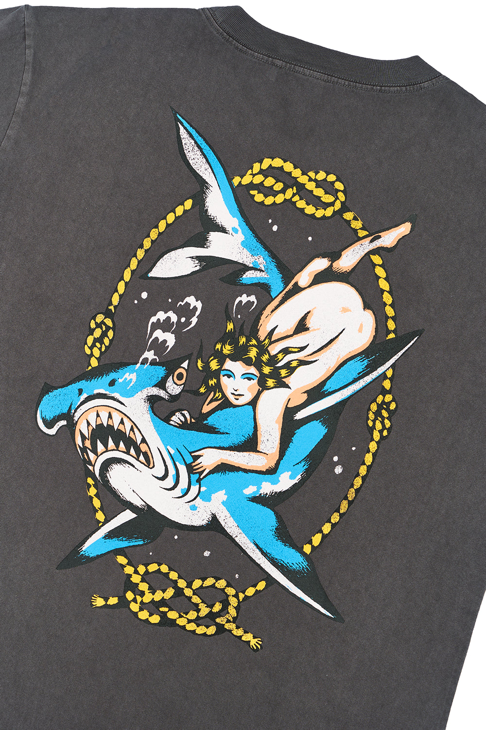 Polera Hammerhead Shark Gris Hombre | Jose Prieto