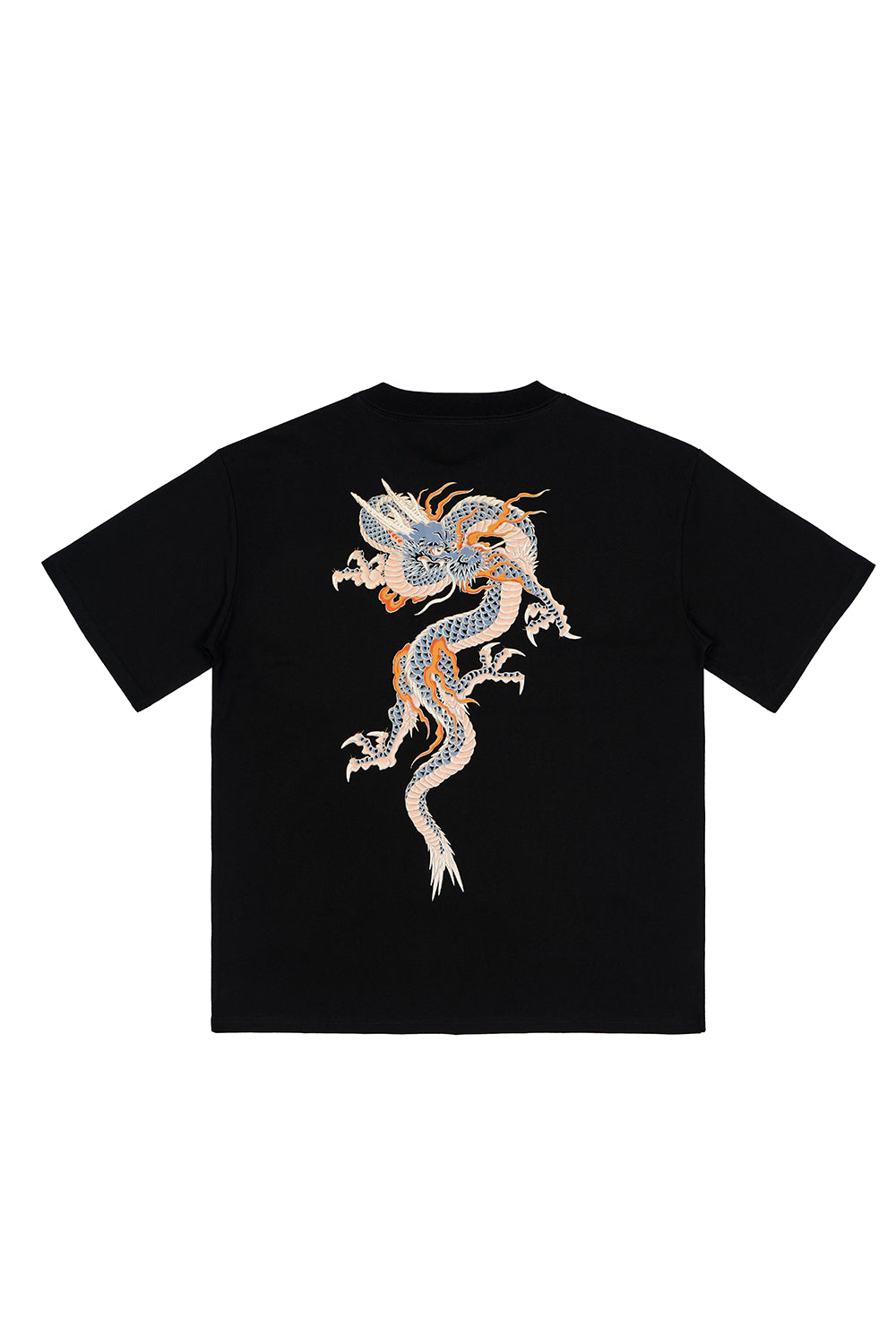 Polera Japanese Dragon Negra Mujer | Andres Cruces