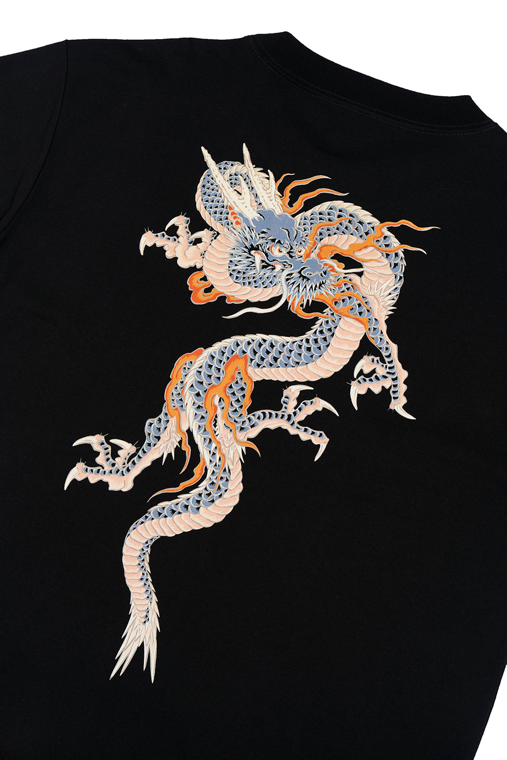 Polera Japanese Dragon Negra Mujer | Andres Cruces