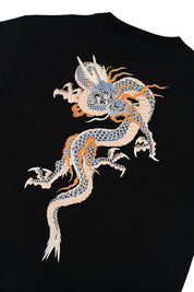 Polera Japanese Dragon Negra Mujer | Andres Cruces