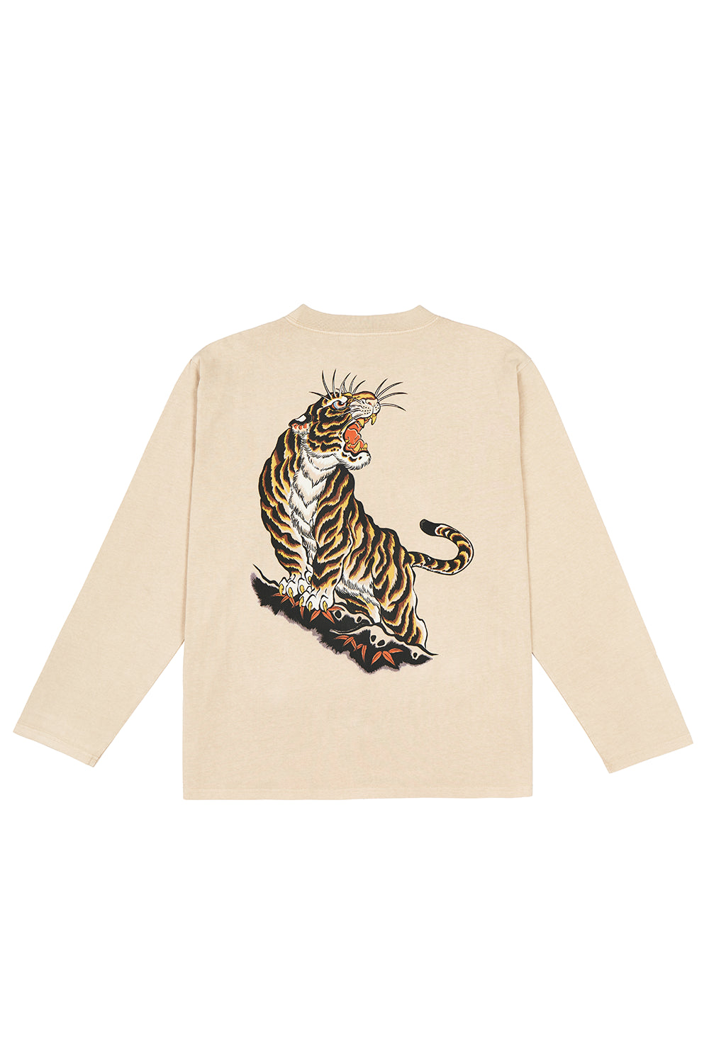 Polera ML Golden Tiger Ecru Hombre | Andres Cruces
