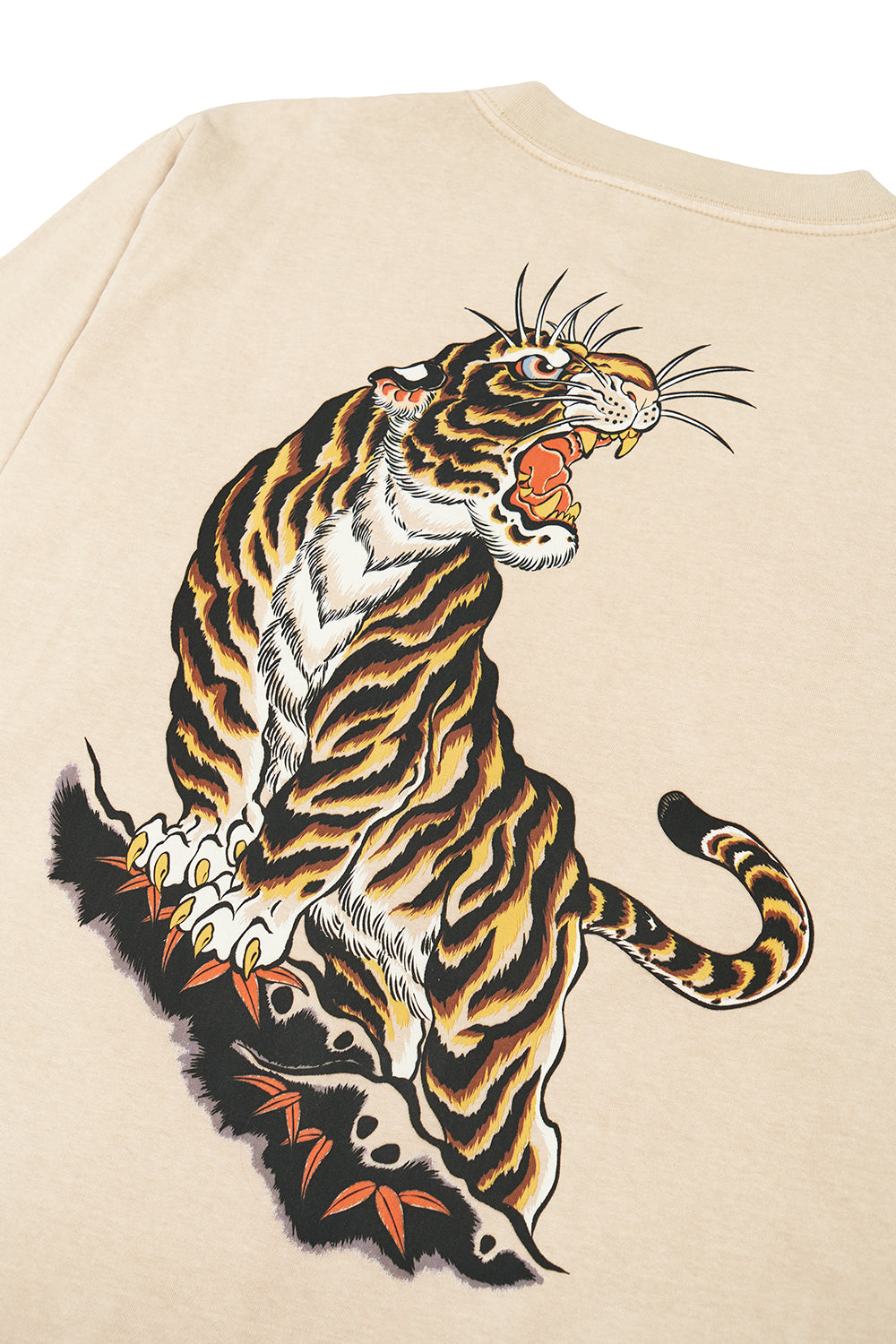 Polera ML Golden Tiger Ecru Hombre | Andres Cruces