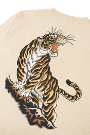 Polera ML Golden Tiger Ecru Hombre | Andres Cruces