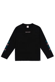 Polera ML Crochet Rose Negra Hombre | Animalita