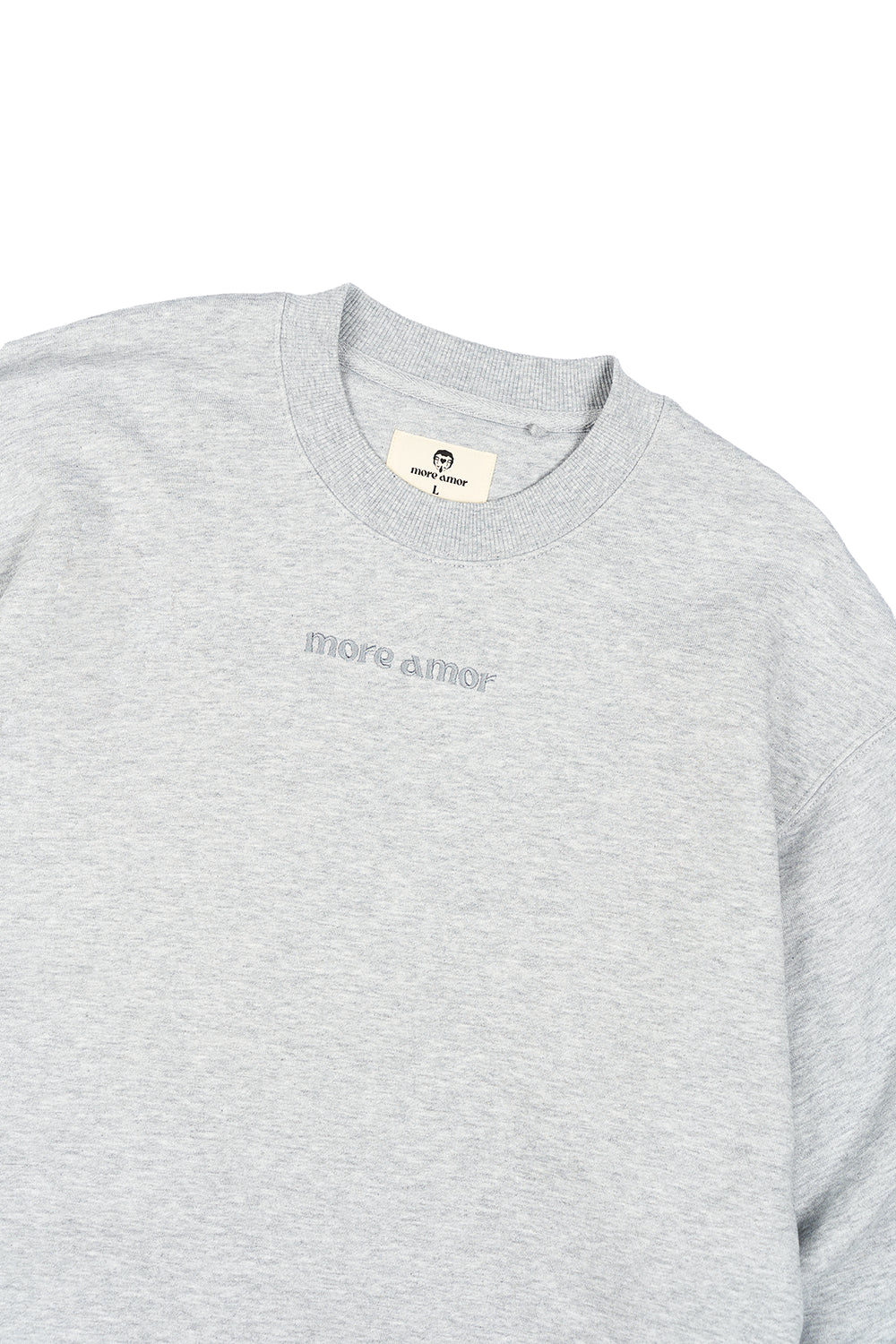 Polerón Crewneck Written Gris Hombre | more amor