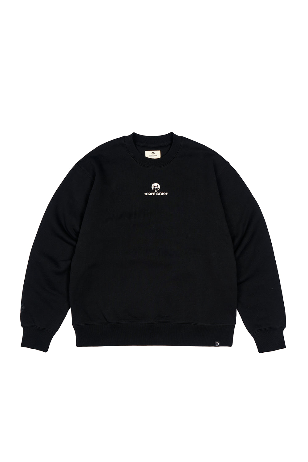 Polerón Crewneck Ornamental Rhombus Negro Mujer | Animalita