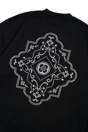 Polerón Crewneck Ornamental Rhombus Negro Hombre | Animalita