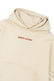 Polerón con Gorro Written Ecru Mujer | more amor