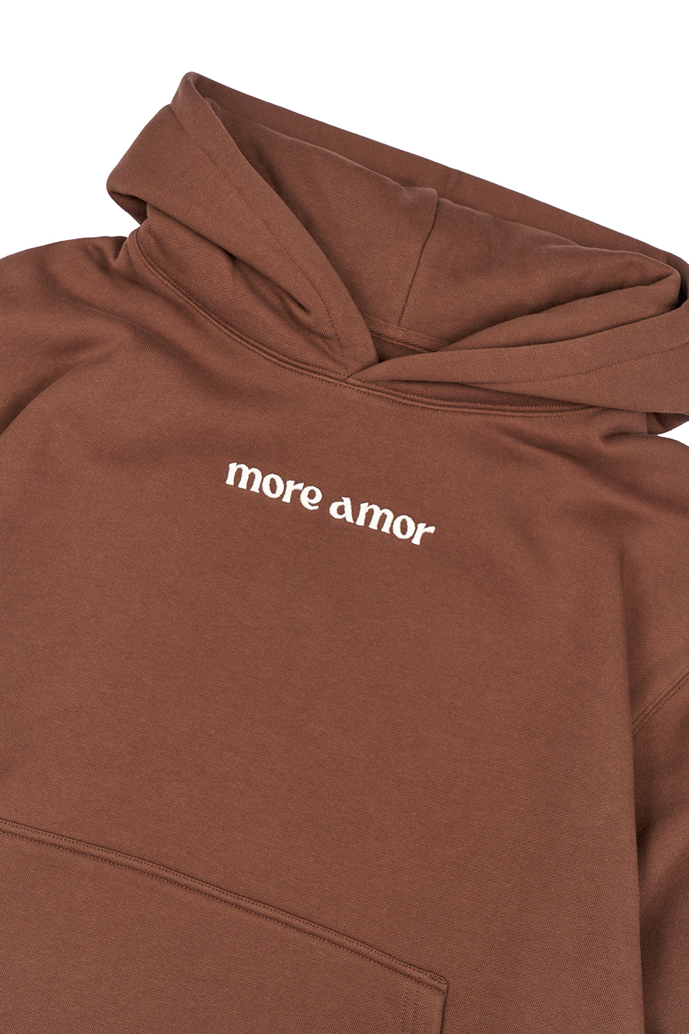 Polerón con Gorro Written Café Mujer | more amor