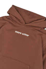 Polerón con Gorro Written Café Mujer | more amor