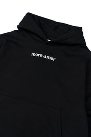Polerón con Gorro Written Negro Hombre | more amor