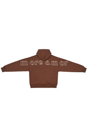 Polerón con Gorro Full Back Café Hombre | more amor