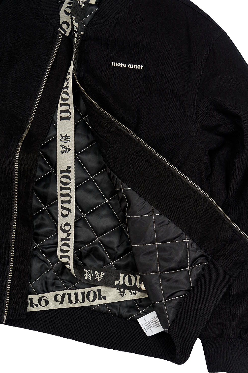 Chaqueta Bomber Negra Hombre | more amor