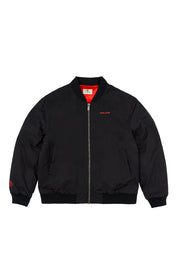 Chaqueta Bomber Flamed Cobra Negra Hombre | Jose Prieto