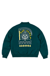 Chaqueta Bomber The Reaper Verde Hombre | Ecto