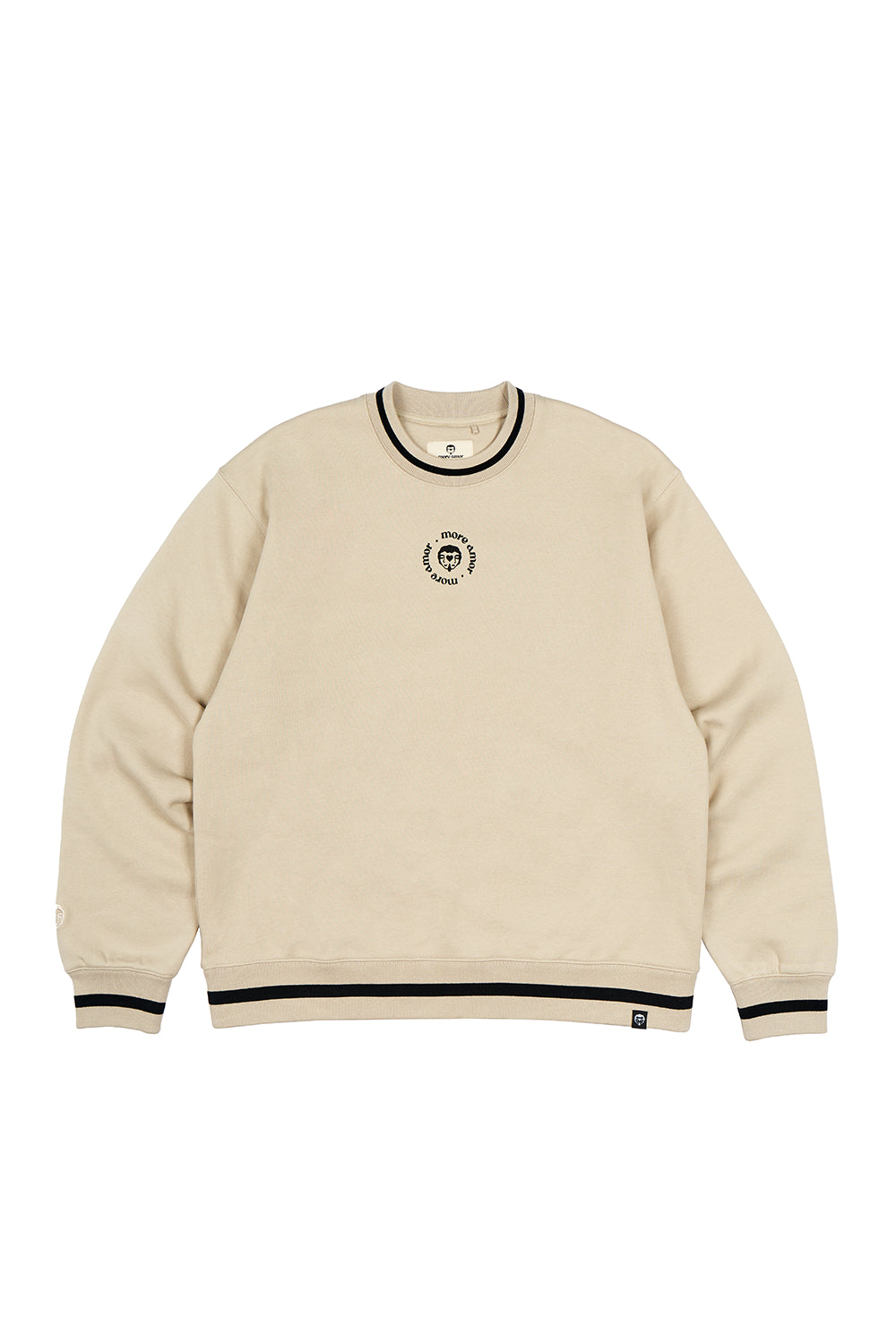 Polerón Crewneck sin Gorro Ecru Mujer | More Amor