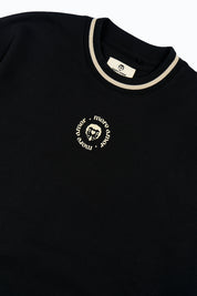 Polerón Crewneck sin Gorro Negro Mujer | More Amor