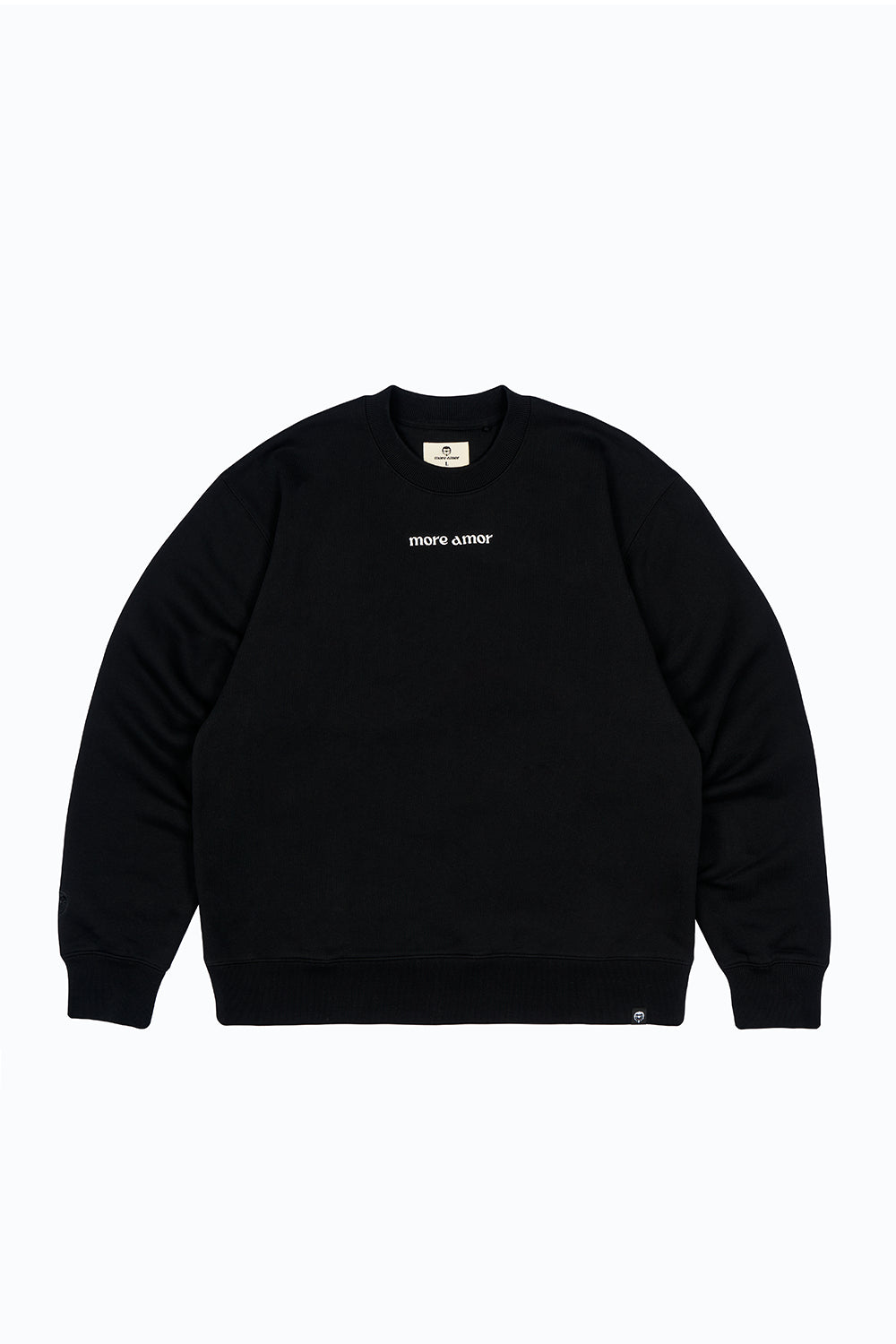 Polerón Crewneck Written Negro Hombre | more amor