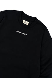 Polerón Crewneck Written Negro Hombre | more amor