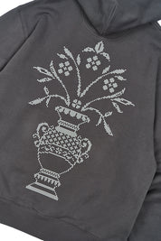 Polerón con Gorro Cute Flowers Gris Hombre | Animalita