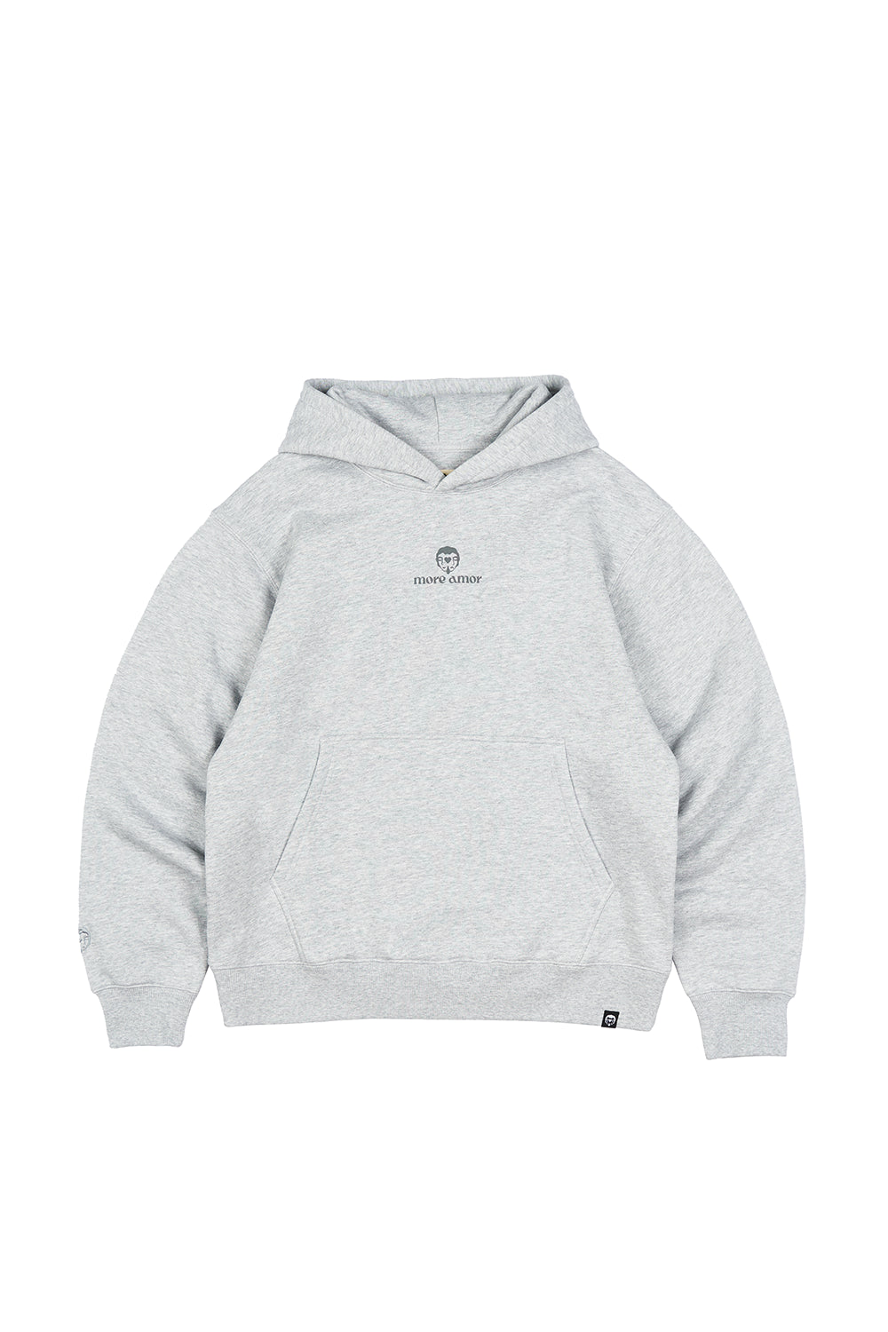 Polerón con Gorro Flying Swang Gris Melange Mujer | Andres Cruces