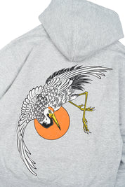 Polerón con Gorro Flying Swang Gris Melange Hombre | Andres Cruces