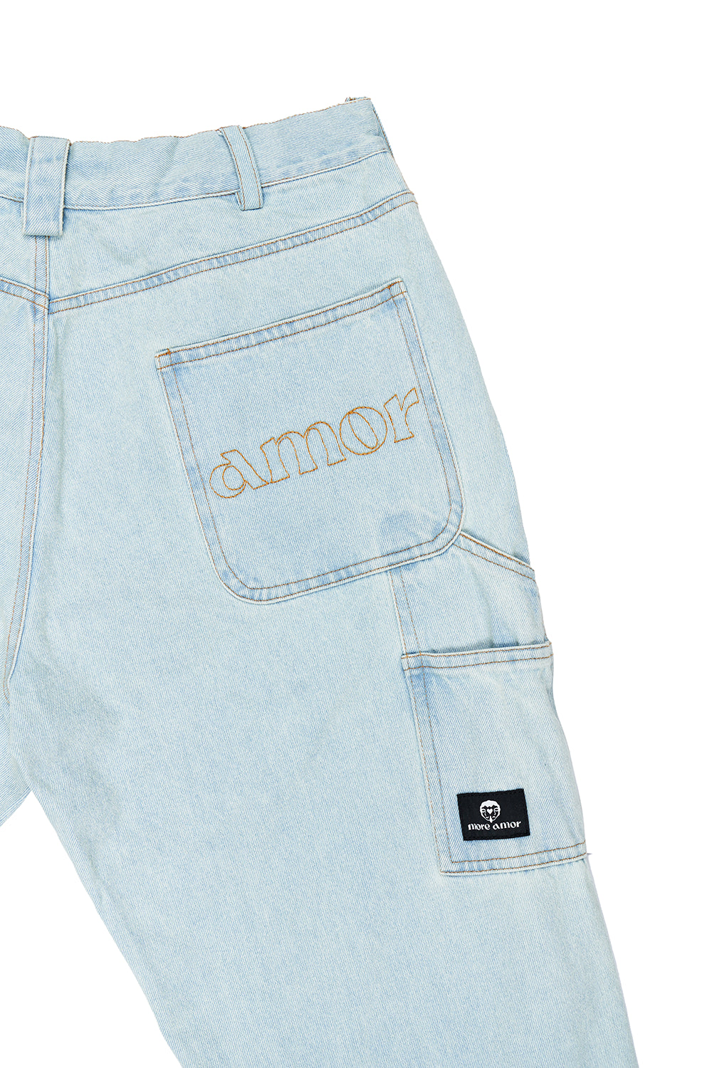Pantalón Denim Carpenter Celeste Mujer | more amor