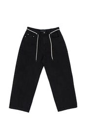 Pantalón Denim Daily Hearts Negro Mujer | more amor