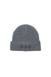 Gorro Beanie Low Three Roses Gris | Nanai.tatu