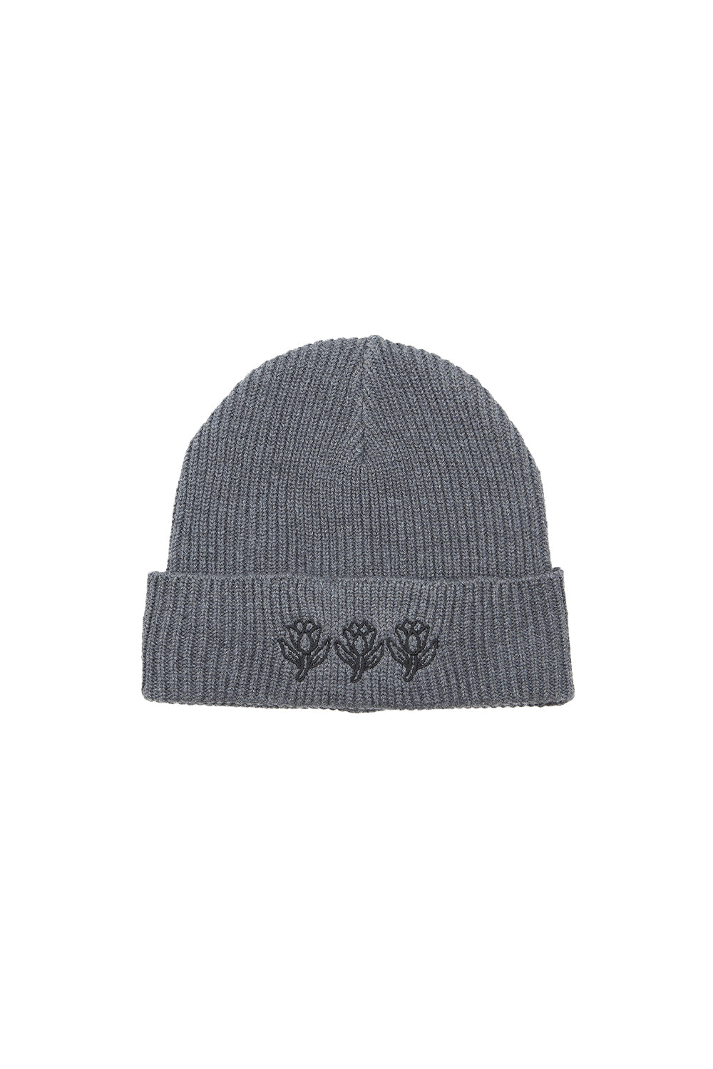 Gorro Beanie Low Three Roses Gris Mujer | Nanai.tatu