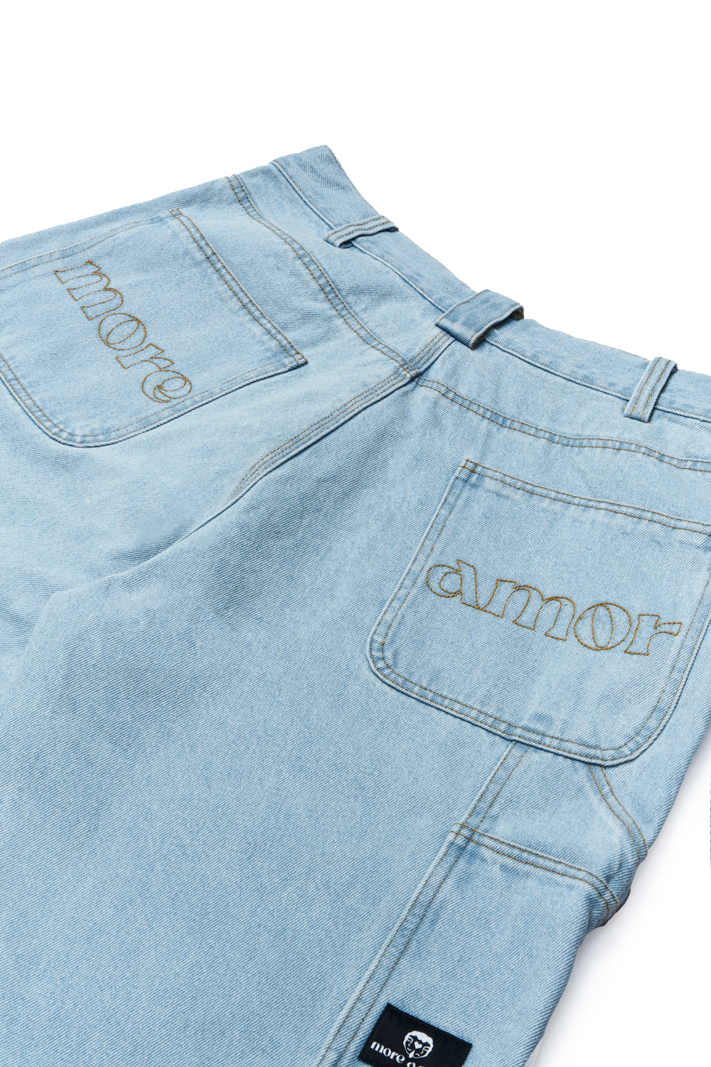 Pantalón Denim Carpenter Mujer Celeste | more amor