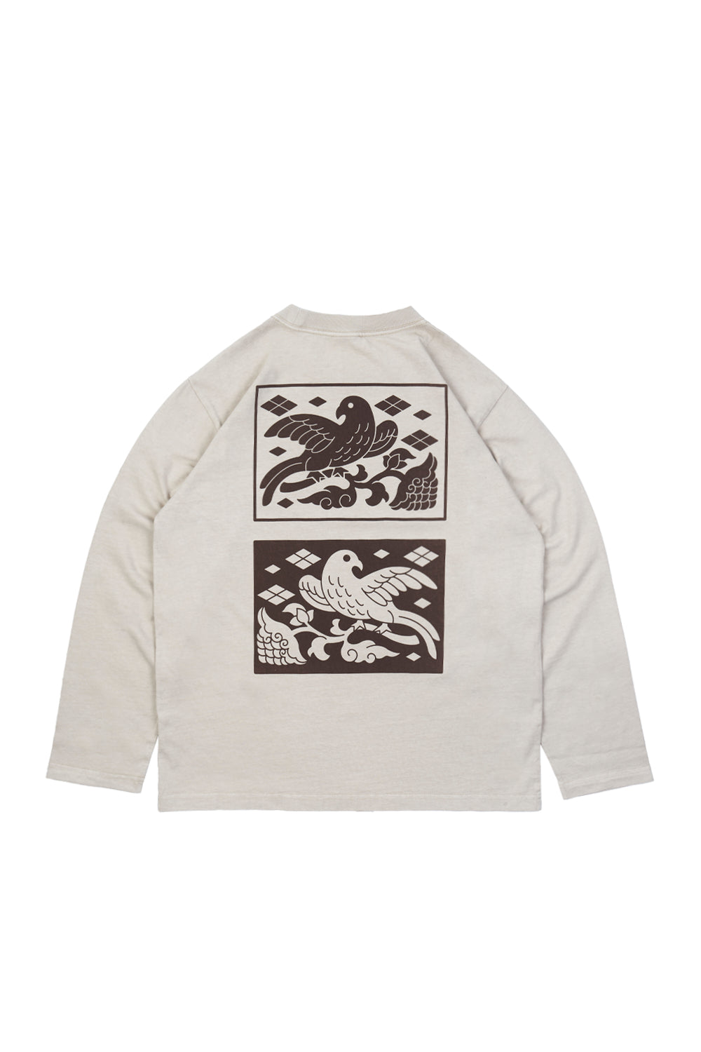 Polera 250 gr Dual Birds Ecru | Cata Ciro