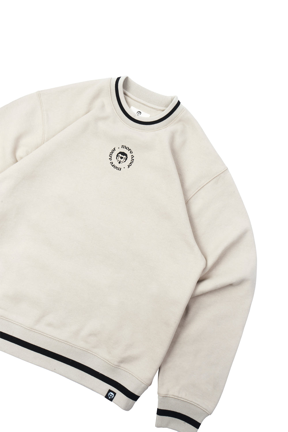 Polerón Crewneck sin Gorro Ecru | More Amor