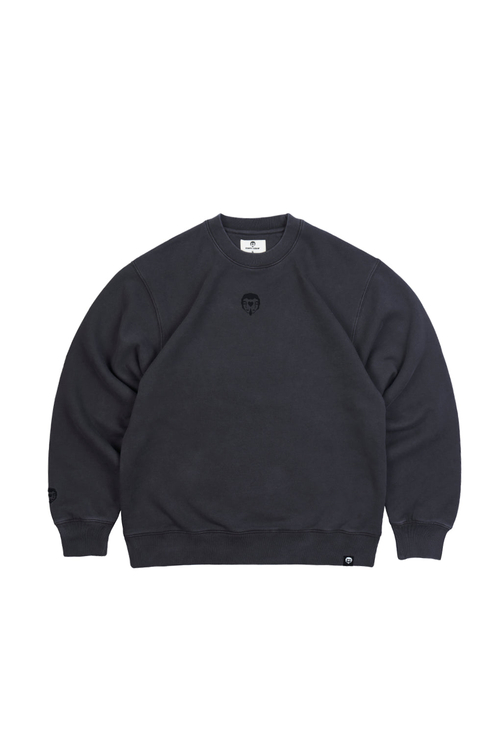Crewneck Sin Gorro Neotribal Spine Gris | Simon Noctem