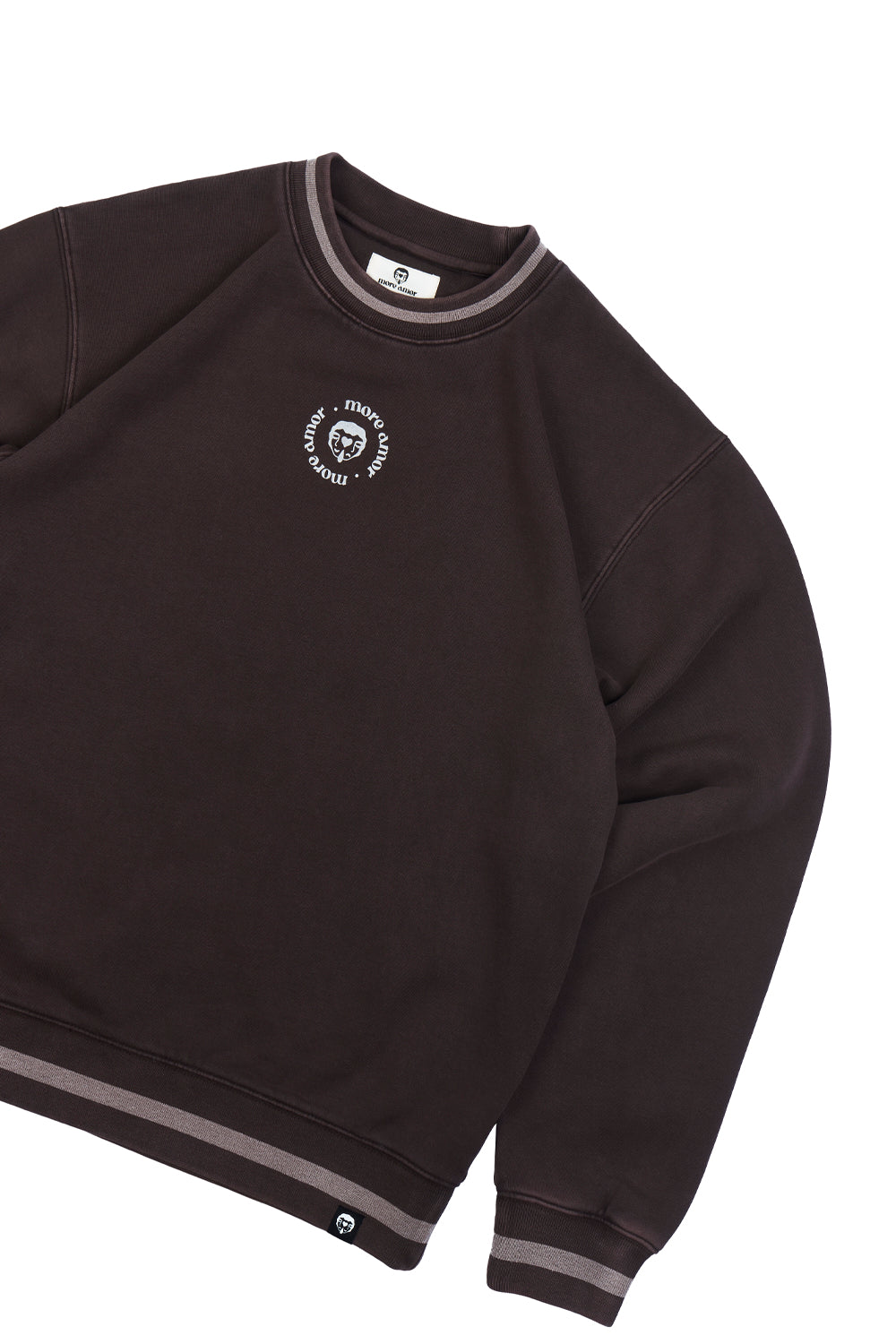 Crewneck Sin Gorro Logo Café | more amor