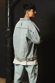 Denim Chaqueta Celeste | more amor