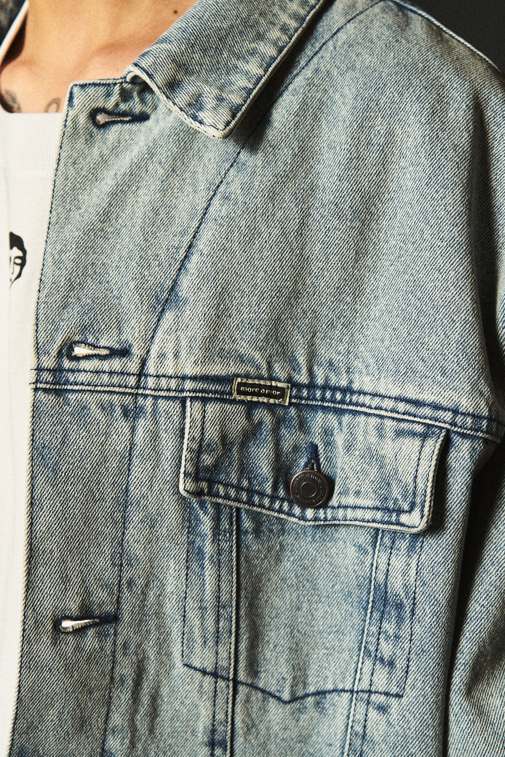 Denim Chaqueta Celeste | more amor