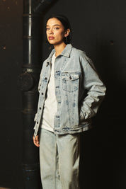 Denim Chaqueta Celeste | more amor