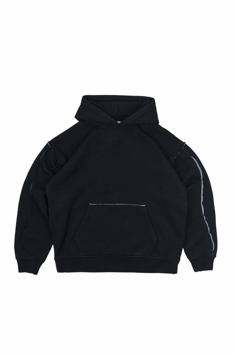 Polerón con Gorro Full Back Negro 450 gr | more amor