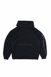 Polerón con Gorro Full Back Negro 450 gr | more amor