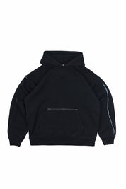 Polerón con Gorro Full Back Negro 450 gr | more amor