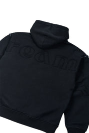 Polerón con Gorro Full Back Negro 450 gr | more amor