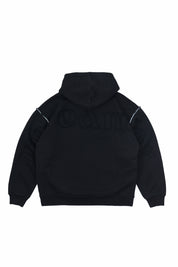 Polerón con Gorro Full Back Negro 450 gr | more amor