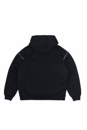 Polerón con Gorro Full Back Negro 450 gr | more amor